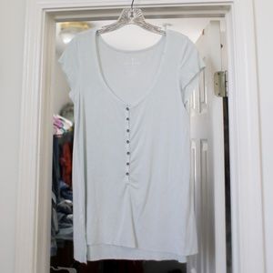 American eagle button up top